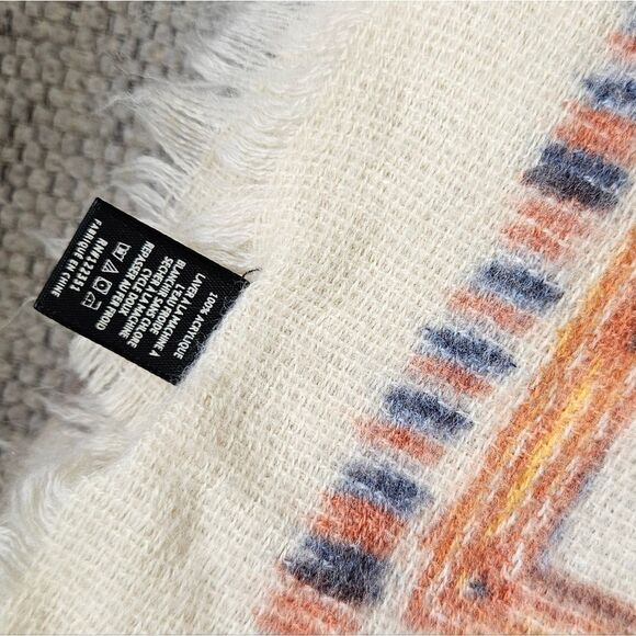 Oversized Super Soft Multicolor Patterned Scarf - Picture 3 of 4